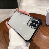 Case for realme 8 4G,8 5G,8 Pro Electroplated Color Border Clear Phone Casing Cover realme 8 4G juoda
