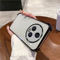 Case for HONOR Magic5 Electroplated Color Border Clear Phone Casing Cover Magic5 juoda