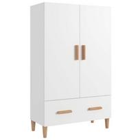 „Žiemos išpardavimas TOP spinta/komoda su stalčiais Balta - Baltas bufetas 70x31x115cm - apdorota mediena PRO94751