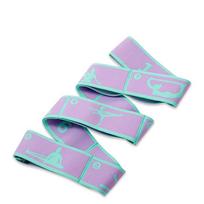 Training Beginner Pilates Resistance Band Auxiliary Stretching Belt Yoga Pull Strap Elastic Bands violetinė