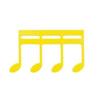 3D Printing Sheet Music Holder Creative PLA Page Holder Music Bookmark Music Book Clip  Magazines geltona