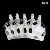 1/5Pcs Foldable Portable Water Storage Bag - Thickened Large Capacity Hiking Camping Water Pouch With Drinking Spout 5pcs