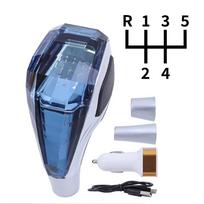 LED krištolinis pavarų perjungimo svirties rankenėlė su spalvota šviesa, universali rankinei ir automatinei pavarų dėžei, skirta Toyota/Mitsubishi/Lexus/Honda ir kt. MT Top left R-5speed