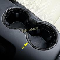 For Ford Mustang 2024 2025 2026 Interior Center Console Cup Holder Cover Surrounds Accessories Carbon Fiber