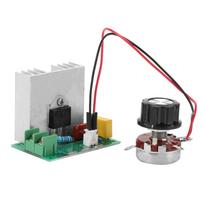 AC 0-220V 4000W Motor Speed Regulator FR-4 Circuit Board 40A AC Motor Speed Controller Adjustable Anti-Spike LED Dimmer smėlis