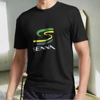 Men's and Women's T-shirts Vintage Ayrton Senna Official S black