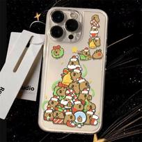 Kapibara Christmas Tree Apple 14 Mobile Phone Case iPhone15promax12/7/8plus soft rubber xs/xr Apple 15