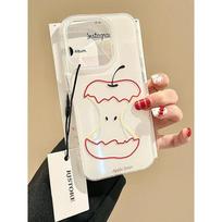 Ins wind red yellow blue line Apple iPhone Apple 17/16 mobile phone case 15 white background IMD14 set Air IPhone17ProMax