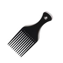 BlueZOO plaukų šukos įdėklas Afro Hair Pick Comb Hair Fork Šukos Oil Slick Styling plaukų šepetys juoda