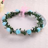 Orion Rose Flower Crown galvos apdangalas vainikas vakarėliui vestuvių nuotakos girlianda plaukų juosta galvos apdangalas One Size rožinė