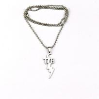 TCB metalinių pakabukų karolių papuošalų dovana vyrui bead chain gray