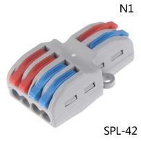 Spyruoklės svirties gnybtų blokas elektros kabelio laido jungtis PCT-222 SPL-62 SPL kq SPL-42