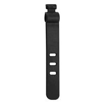 FONKEN 5PCS silikoninis daugkartinis tvirtinimo USB kabelio dirželis juosta Minkštas laidas Organizatoriaus valdymas Ausinių kabelis Data Kabelio surišimas Laido kabeliai 1pc black