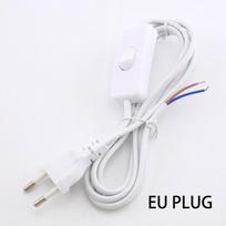 1,8 m Eclectic 110v–200v kintamosios srovės maitinimo laido ilgintuvo laido adapteris 303 įjungimo / išjungimo jungiklis, skirtas LED lemputės vamzdžiui EU PLUG