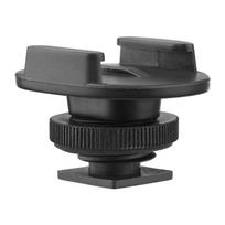 Sportinės kameros šalto bato tvirtinimo adapteris su 1/4 colio varžto anga, skirtas DJI GoPro Hero 6PCS juoda