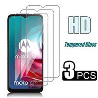 3 vnt. ekrano apsauga Motorola MOTO G10 G20 G30 G22 G31 G41 G50 G100 G200 E6I E7 E7I e20 e30 e40 e6 plius apsauginis grūdintas stiklas HD 9H kietumo apsauga Moto one macro balta