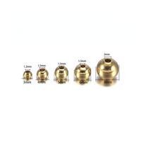 15-100 vnt Originalūs žalvariniai apvalūs rutuliniai karoliukai 3/4/5/6/8 mm apyrankės, palaidos žavesio karoliukai, skirti „pasidaryk pats“ kaklo papuošalams gaminti karoliukai 3mm x 100pcs