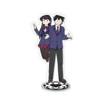 Anime Acrylic Stand Action Figure Komi Can't Communicate PVC Desktop Stand Model Toys blue