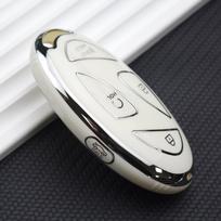 Sidabrinės linijos 5 7 mygtukų TPU automobilio raktų dėklas, skirtas IONIQ 6 New Grand Prix GN7 raktų dangtelis, skirtas naujam Kona SX2 automobilio raktų priedui 5 Buttons balta