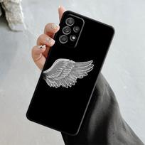 Mergaitės angelo ir demono sparnų telefono dėklas, skirtas Samsung Galaxy A14 A73 A53 A71 A51 A31 A33 A22 A12 A21s A13 A32 A52s A72 A52 A23 dangtelis Samsung A73 5G