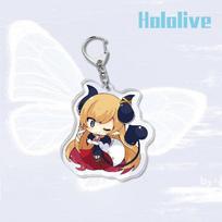Anime žaidimai Hololive akrilo raktų pakabukas metalinis žiedas automobilinis krepšys raktų dekoravimas aksesuaras Dovana Anime dovanos pakabukas
