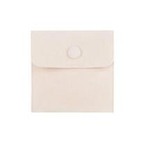„Snap Velvet“ dovanų papuošalų pakavimo maišelis laikymo maišelis, karoliai, pakavimo krepšys, apyrankės krepšys LXY 9.5×9.5cm smėlis