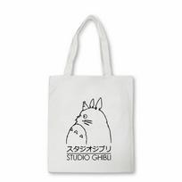 Studio Ghibli pirkinių krepšys Totoro Miyazaki Hayao Spirit Away Rankinės Krepšys per petį Casual Girls Canvas Krepšys krepšys Bolsas 24*26cm white