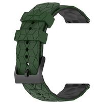 20 mm 22 mm silikoninis dirželis, skirtas Samsung Galaxy Watch 3 Active 2 Gear S3 išmaniajam laikrodžiui, skirtas Garmin Venu SQ/Venu 2 Plus Forerunner 245 645 745 20mm Universal armijos žalia spalva/juoda