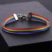 Rainbow Band apyrankės Rope Pride Apyrankės Draugystės styginių apyrankės įvairiaspalvis