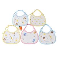 5Pcs Baby Newborn Bibs Baby Solid Color Burp Cloth Cotton Towel Infant Scarf one size įvairiaspalvis