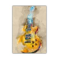 Grafiti menas, muzikos instrumentai, drobės paveikslai, abstraktūs gitaros plakatai ir spaudiniai, sienų dekoras svetainei, Cuadros 21x30cm No Frame