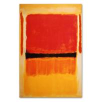 Spalvotas minimalistinis plakatas Abstrakcijos paveikslas Drobės tapyba Mark Rothko Šiltos spalvos Spaudinių plakatas Sienų menas 21cm×30cm NoFrame red