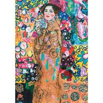 Gustav Klimt Moterų klasikinė tapyba spalvingomis gėlėmis namų miegamojo dekoravimas drobės plakatų spausdinimas meno dovana 21cm×30cm NoFrame