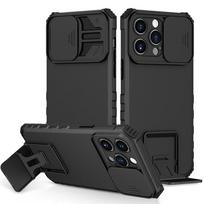Skirtas iPhone 15 14 13 12 11 Pro Max Case Smūgiams atsparus šarvai slankiojančios kameros objektyvo apsauginis telefono dėklas, skirtas iPhone14 Pro Max 14Pro galinis dangtelis For iPhone 14 juoda