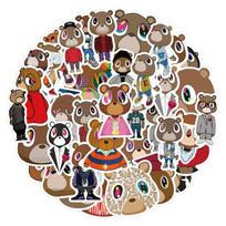10/60 Mieli Kanye Bear lipdukai grafiti lipdukai, skirti „pasidaryk pats“ bagažo nešiojamiesiems kompiuteriams riedlentės motociklo dviračio lipdukas 10pcs