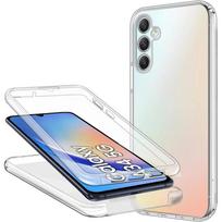 360 laipsnių viso kūno apsauga, minkštas TPU+PC skaidrus telefono dėklas, skirtas Samsung Galaxy S23 FE S23FE S23+ S23 Ultra S23 Plus Samsung Galaxy S23 Ultra gryna