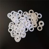50 vnt/stal. Lauko peilio pagrindinio veleno priedai PTFE tarpiklis Plastikas Nestandartinės individualizuotos sulankstomo peilio tarpiklio įrankio dalys 10x5.2x0.8mm