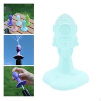 Palapinės stulpas, apsaugantis nuo žaibo, kepurė nuo griaustinio uždengimo skrybėlė kempingo brezento griebtuvai Mint Blue