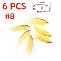 6 VNT Sužeistas Ledinis Minnow Musė EP Šilkinio Pluošto Žuvelės Streameris