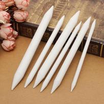6x NAUJAS patvaraus popieriaus maišymo kelmas Tortillon Sketch Art Drawing Pens Tool White
