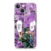 JoJo Bizarre Adventure Transparent Soft Phone Case For iPhone 14 13 12 11 Pro Max XS X XR SE 7 8 Plus Shockproof TPU Clear Cover iPhone 7 8 SE