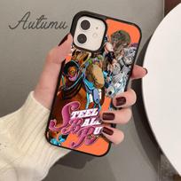 Gyro Zeppeli Jojo Steel Ball Run telefono dėklas, skirtas iPhone 11 12 13 14 Pro Max mini XR XS SE 2020 6S 7 8 Plus Samsung S21 S22 Samsung S22ultra black