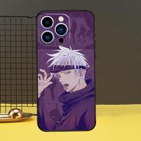 Gojo Satoru Jujutsu Kaisen dėklas iPhone 13 12 11 14 Pro Max XS Max XR X 6S 7 8 Plus SE 2020 galiniam dangteliui iPhone 6 6s blue