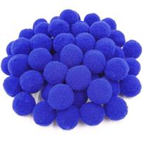18/25 mm daugiaspalvis pomponas, pūkuotas siuvimo amatų minkštas pomponų pliušinis kamuoliukas „pasidaryk pats“ vestuvių dekoravimui, vaikų žaislas, rankų darbo papuošalų aksesuarai, rankų darbo medžiaga 25mm 20Pcs karališkos mėlynos spalvos