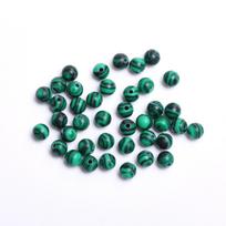 4/6/8/10mm 60-20vnt. Pakabukas Natūralaus Akmens Palaidi Karoliukai Povas Brangakmenis Žalias Malachito Akmuo Apvalūs Karoliukai DIY Vėrinių Aksesuarai 4mm 40Pcs