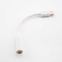 C tipo iki 3,5 mm lizdo Aux garso ilginimo laidas USB C iki 3,5 mm ausinių ausinių jungties adapterio laidas balta
