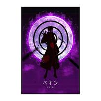Naruto Anime Plakatas Sasuke Itachi Drobės Tapyba Vaikų Kambario Menas Dekoratyvinis Tapyba Animacinių Filmų Spaudiniai Modernus Namų Sienų Dekoras Be Rėmo 21*30cm No Frame purple