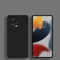 Kameros akių apsaugos dėklas, skirtas XiaoMi RedMi Note 12 Pro Plus 5G Note12 Pro 4G Note12Pro 5G 12Pro+ skysto silikono dangtelis RedmiNote13proplus juoda