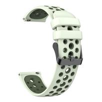 20 mm klasikinė apyrankė Huawei GT3 42 mm laikrodžiui, apyrankė su apvalia skylute, kvėpuojanti apyrankė Huawei Watch GT3 42 mm laikrodžiams, 20 mm apyrankė, universali Huawei gt2 42mm gray