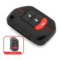 For Jeep Gladiator JT Wrangler JL 2018 2019 2020 2021 Grand Cherokee Compass Silicone Car Key Case Holder juoda
